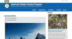 Desktop Screenshot of climberscience.org
